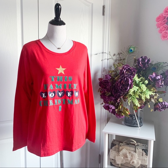 Jammies for your Families Tops - “This Family Loves Christmas” Holiday Tee